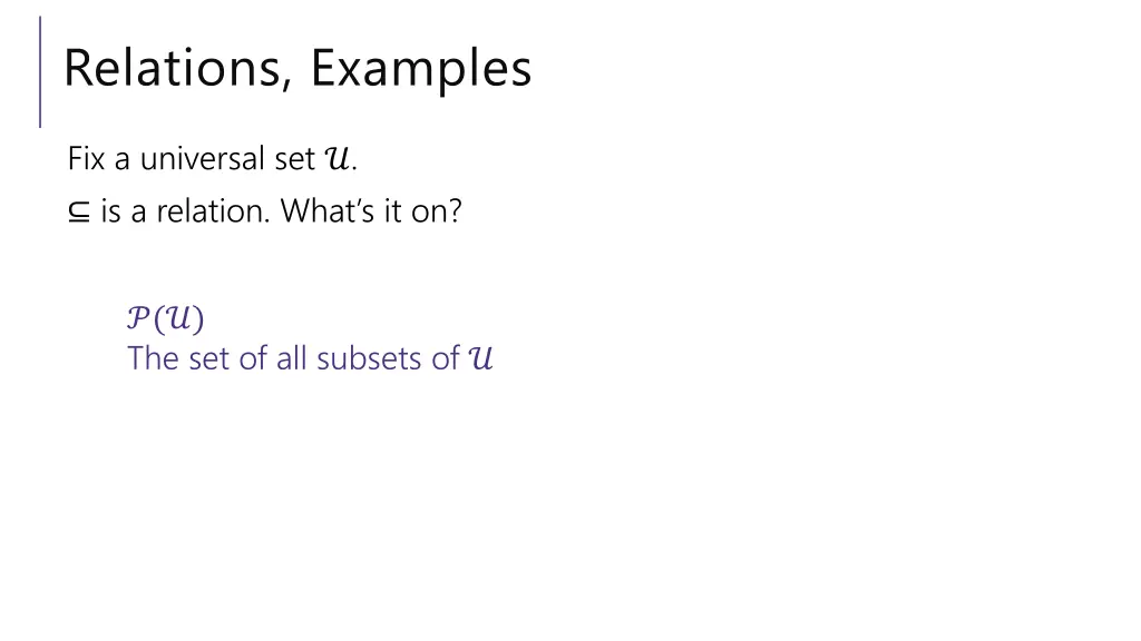 relations examples