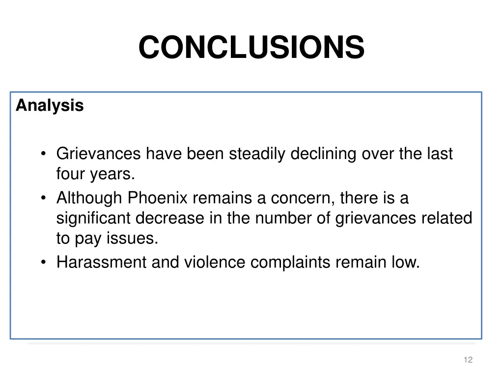 conclusions