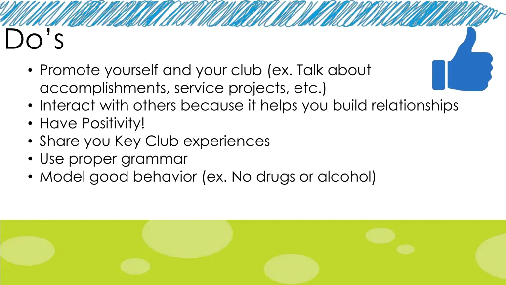 do s promote yourself and your club ex talk about