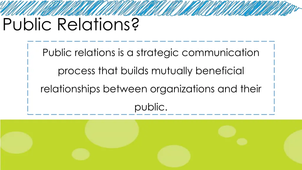 public relations
