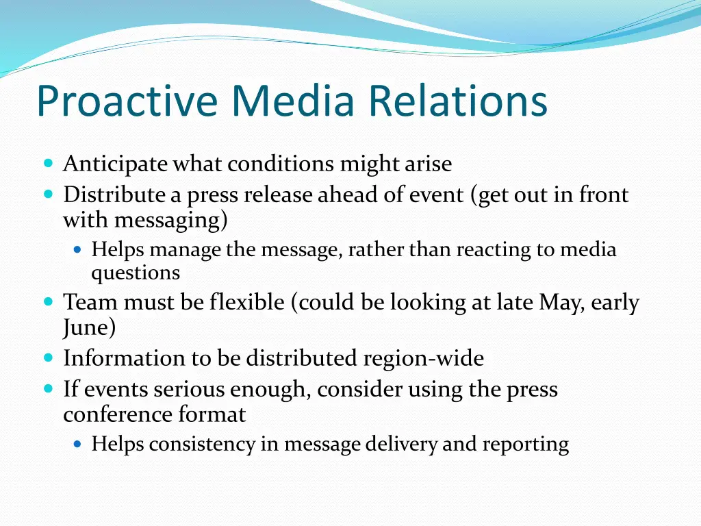 proactive media relations