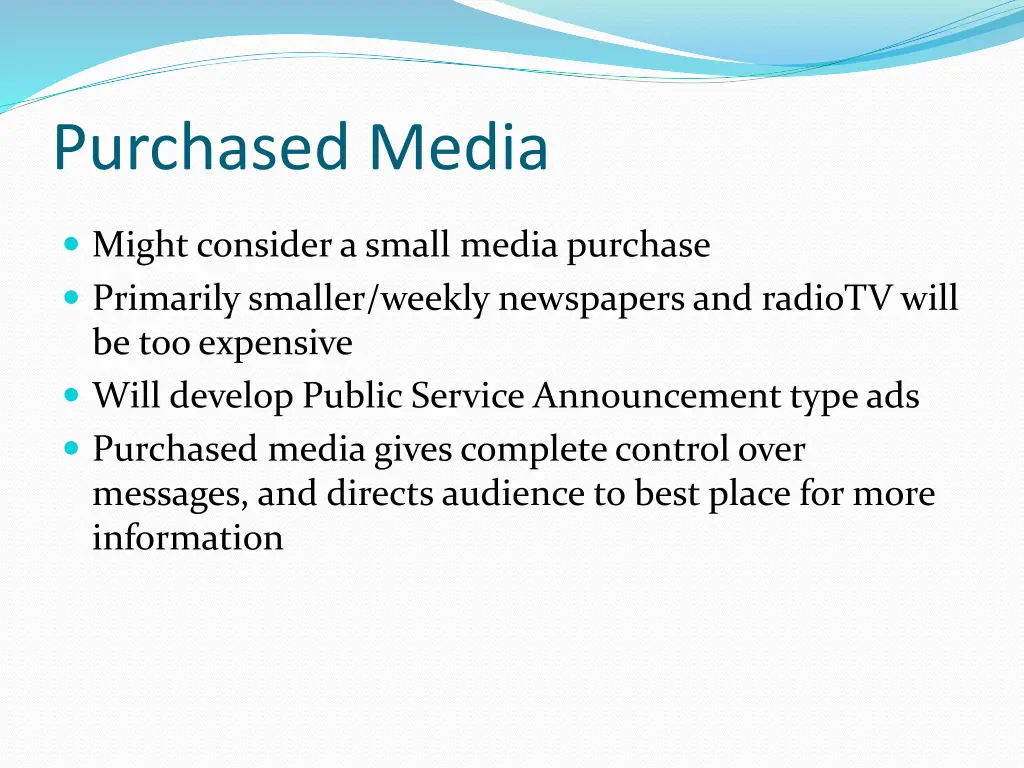 purchased media