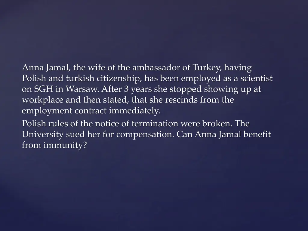 anna jamal the wife of the ambassador of turkey
