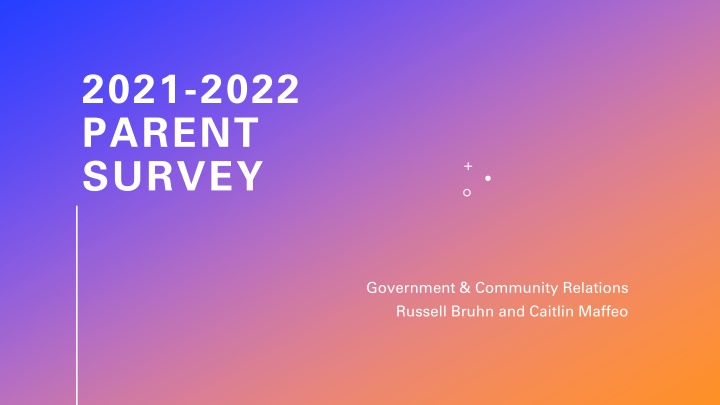 2021 2022 parent survey