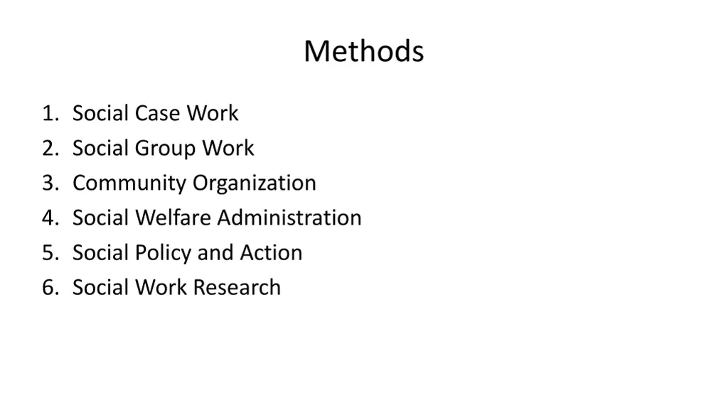 methods