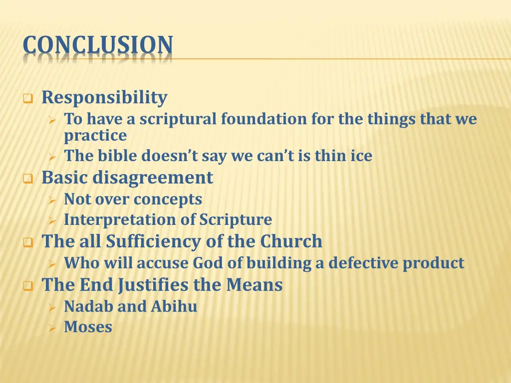 conclusion