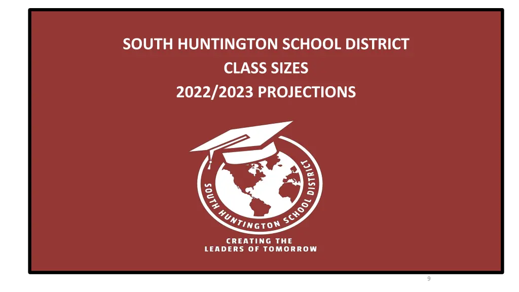 south huntington school district class sizes 2022