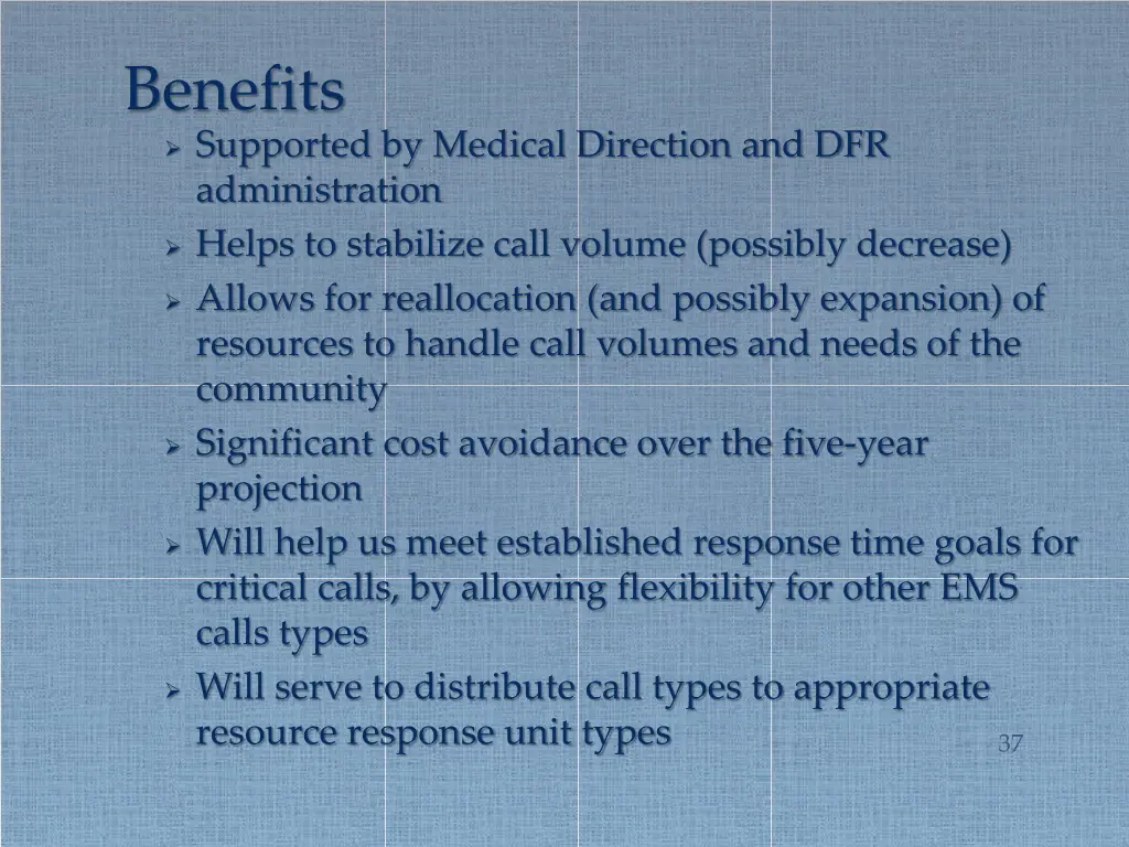 benefits