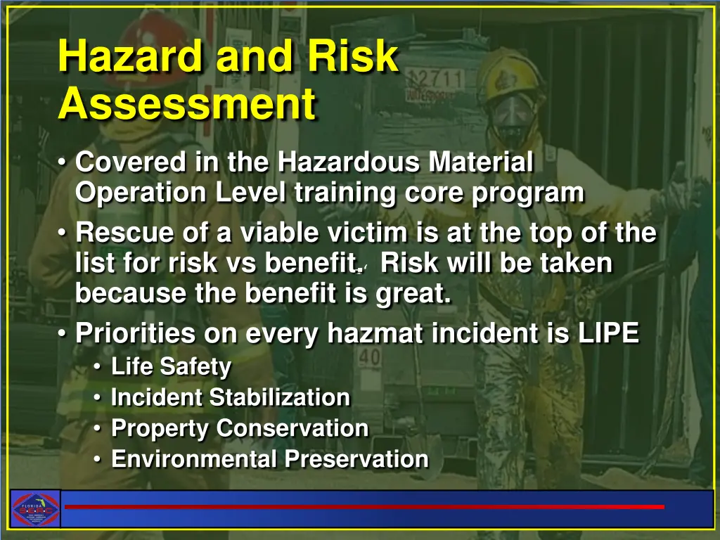 hazard and risk assessment