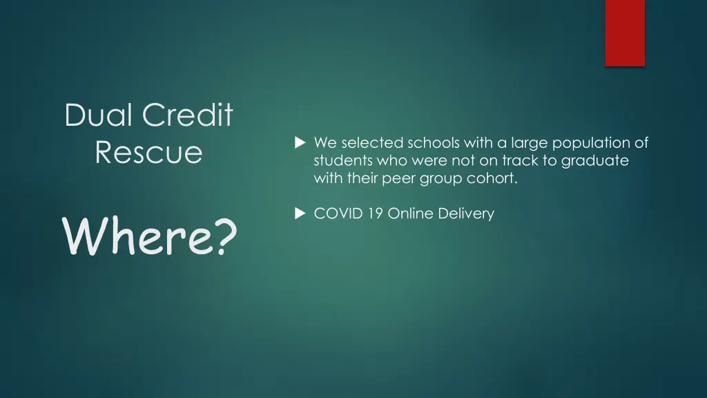 dual credit rescue 6