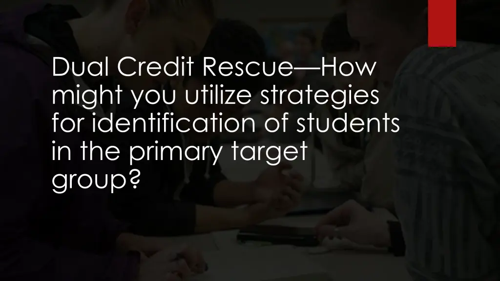 dual credit rescue how might you utilize