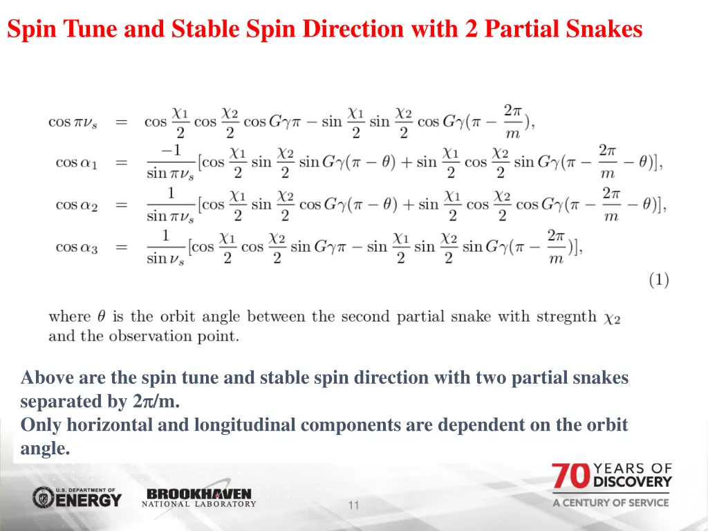spin tune and stable spin direction with