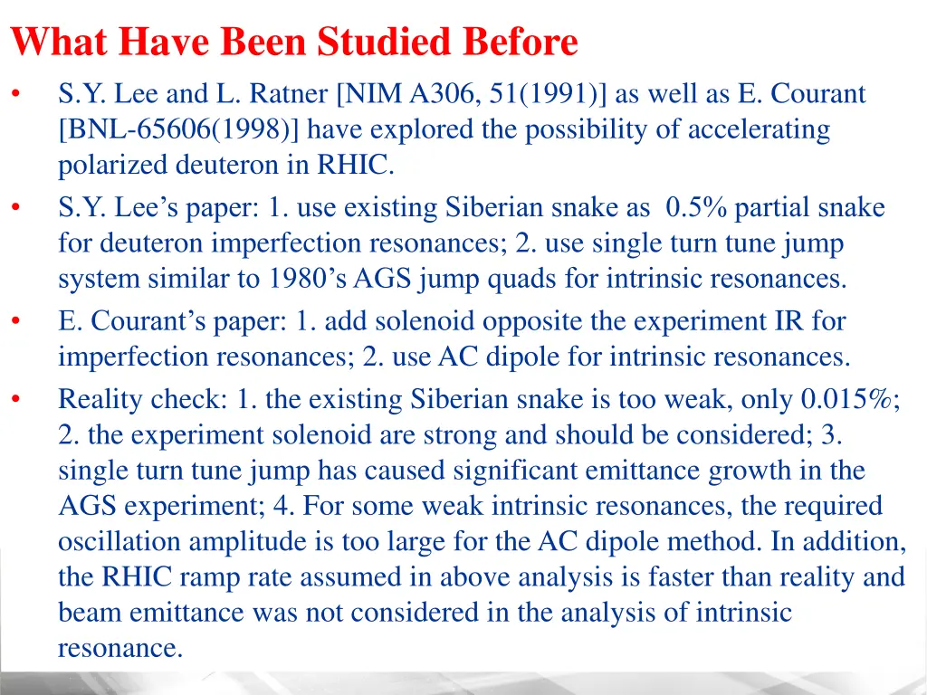 what have been studied before