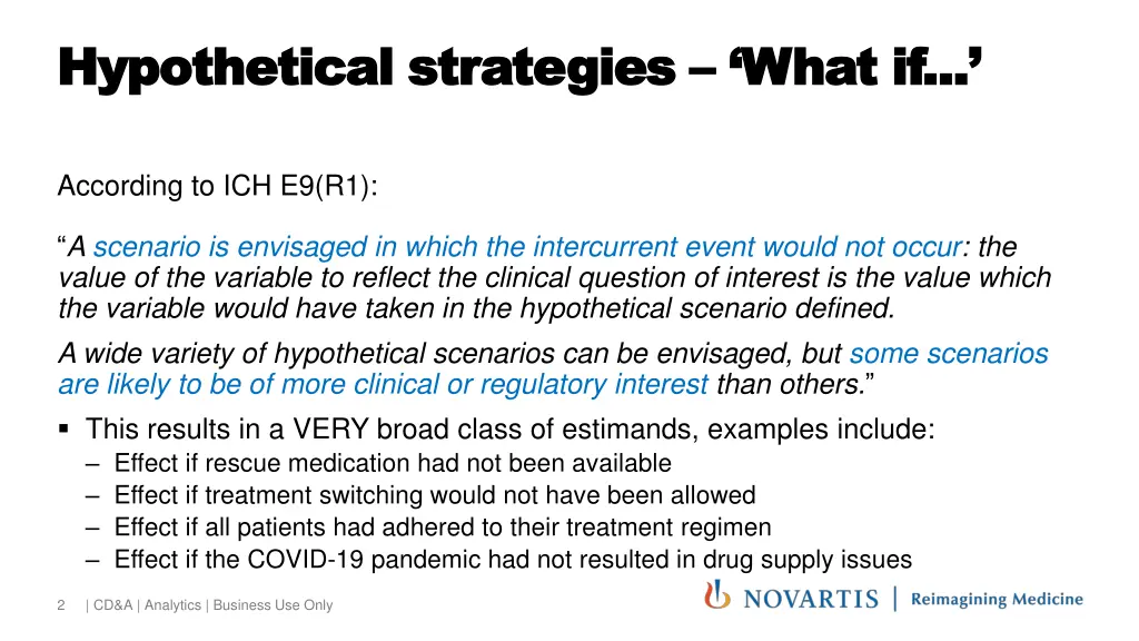 hypothetical strategies hypothetical strategies