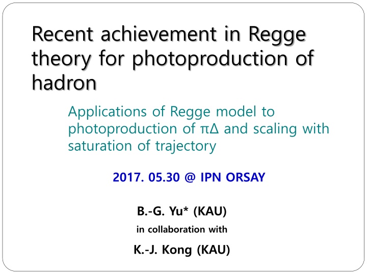 recent achievement in regge theory