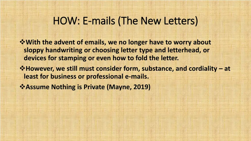 how e how e mails the new letters mails