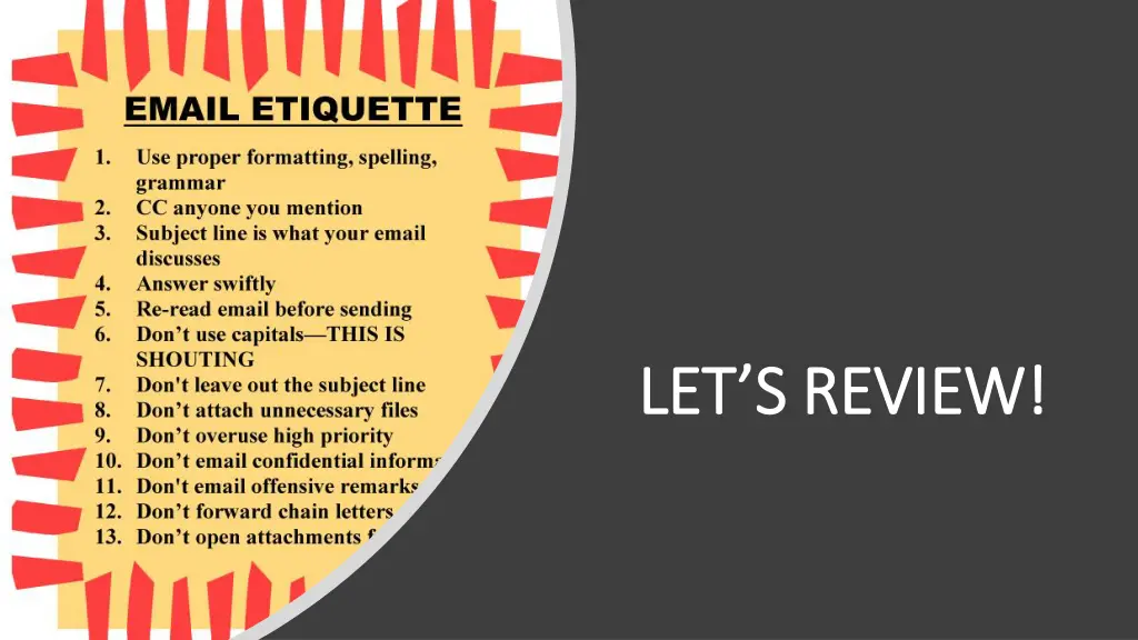 let s review let s review