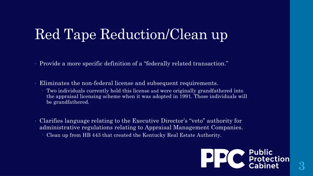 red tape reduction clean up