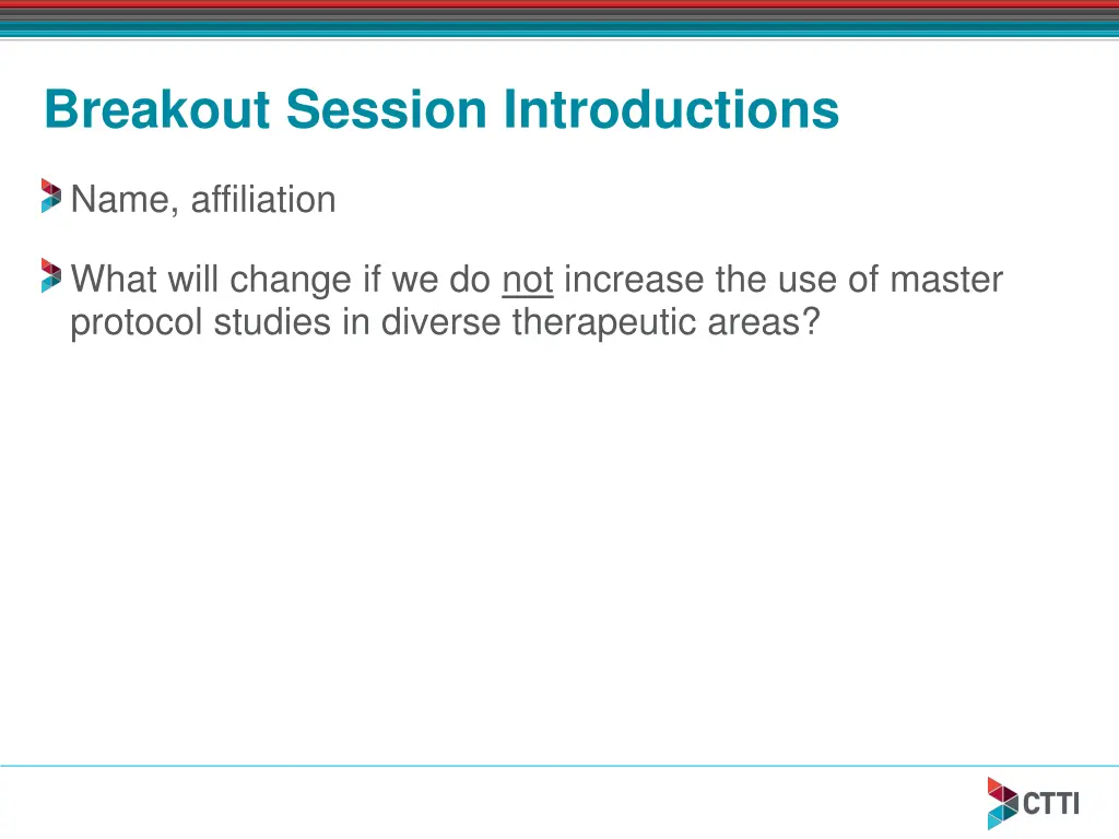 breakout session introductions