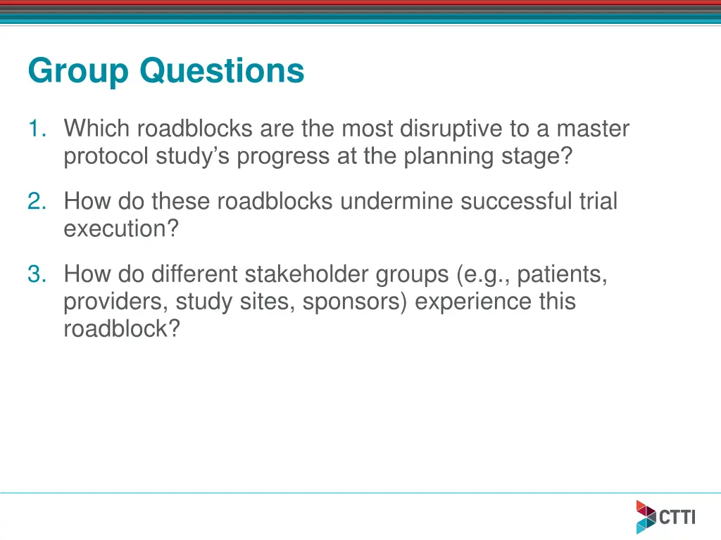 group questions