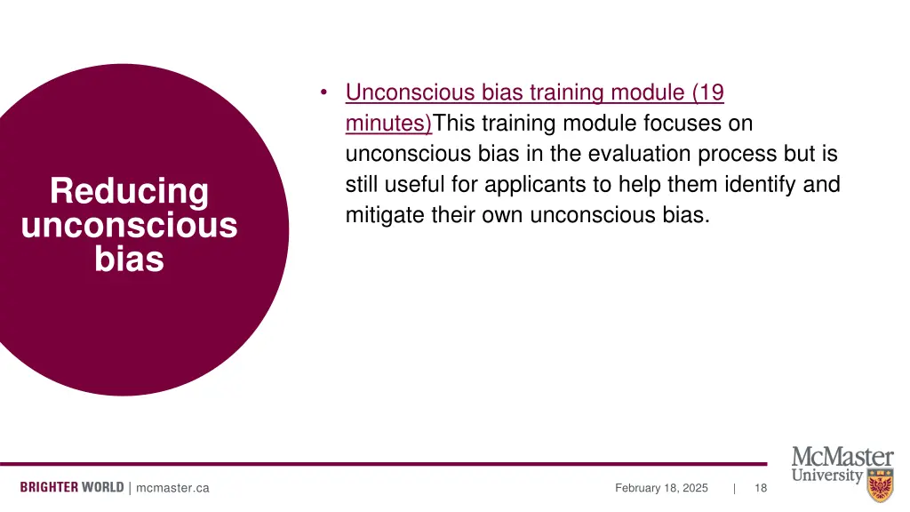 unconscious bias training module 19 minutes this