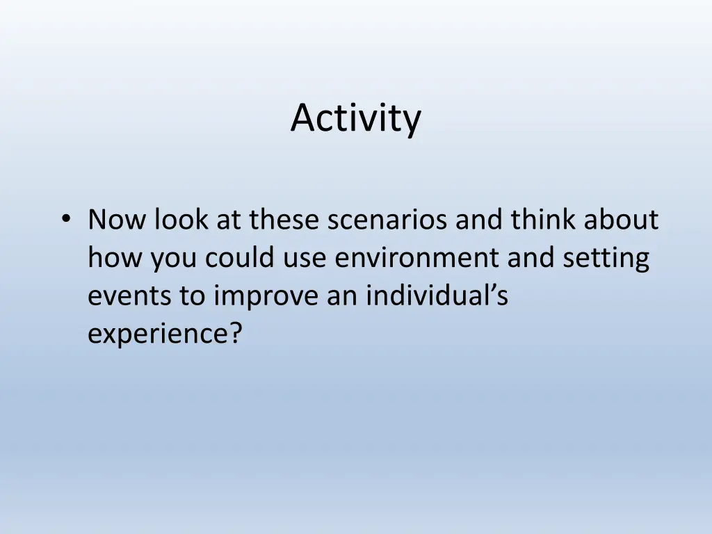 activity