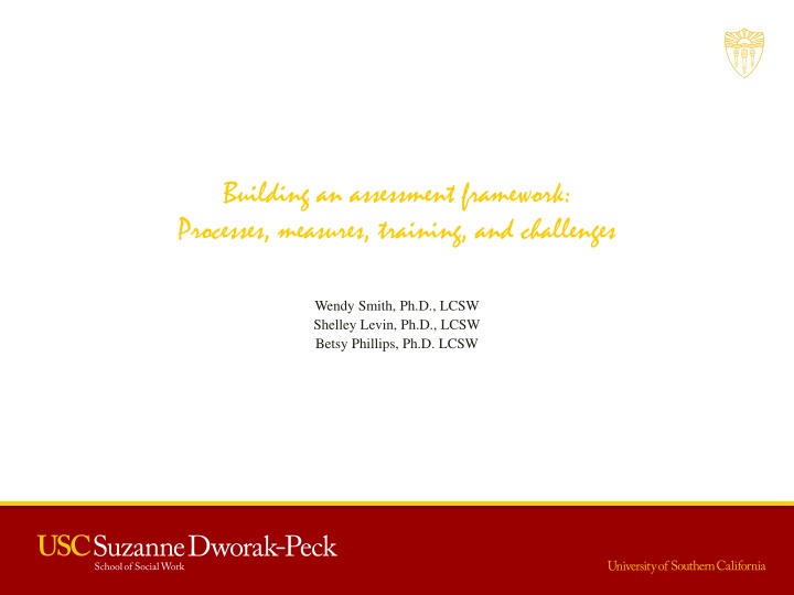 building an assessment framework processes
