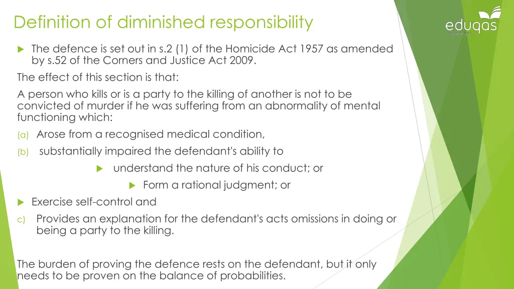 definition of diminished responsibility