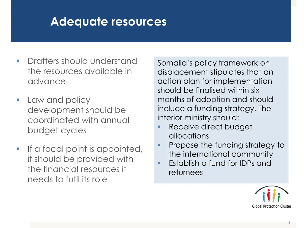 adequate resources