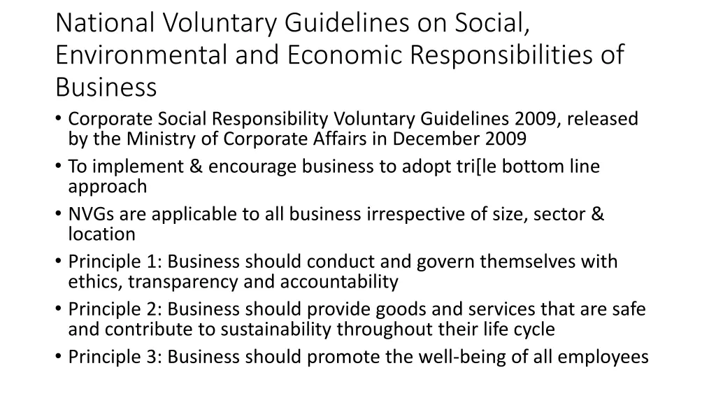 national voluntary guidelines on social