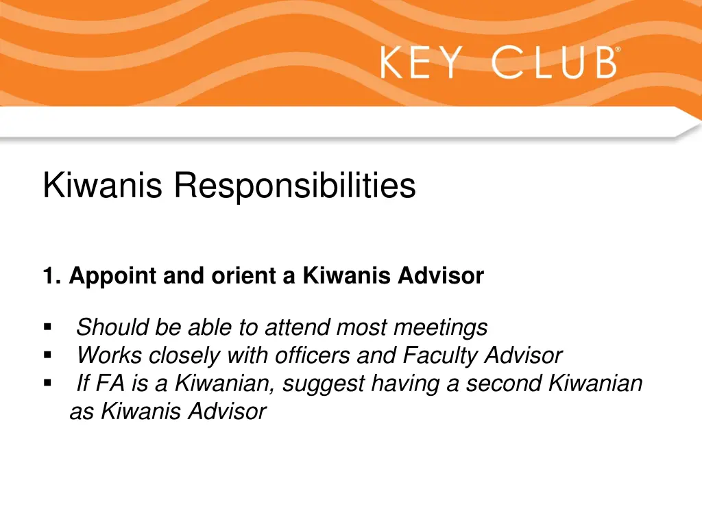 kiwanis responsibilities 1
