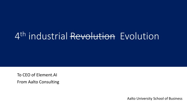 4 th industrial revolution evolution