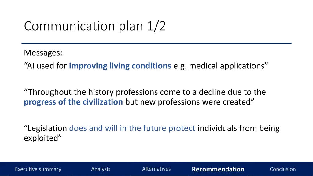 communication plan 1 2