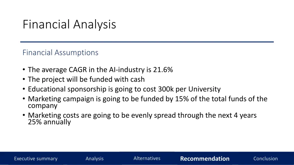 financial analysis