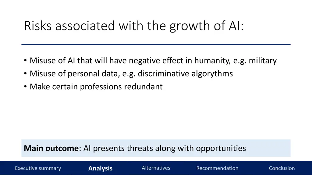 risks associated with the growth of ai