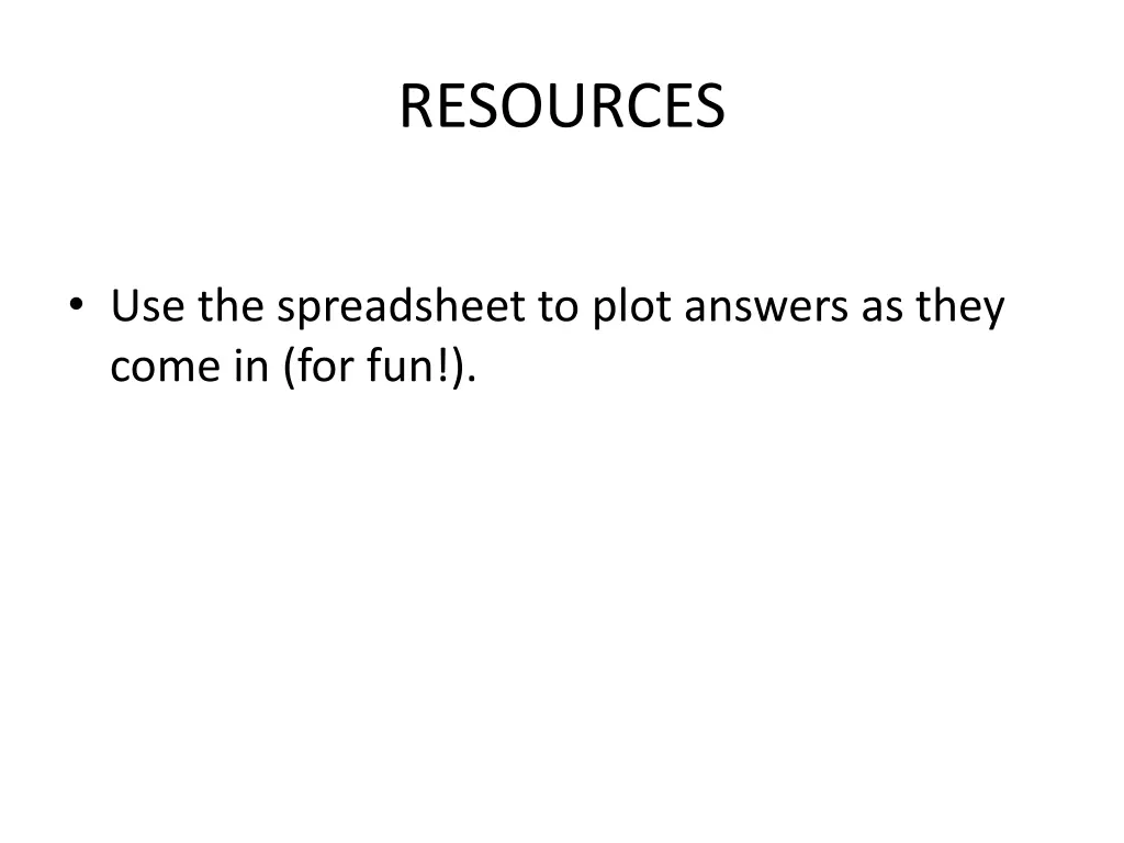 resources