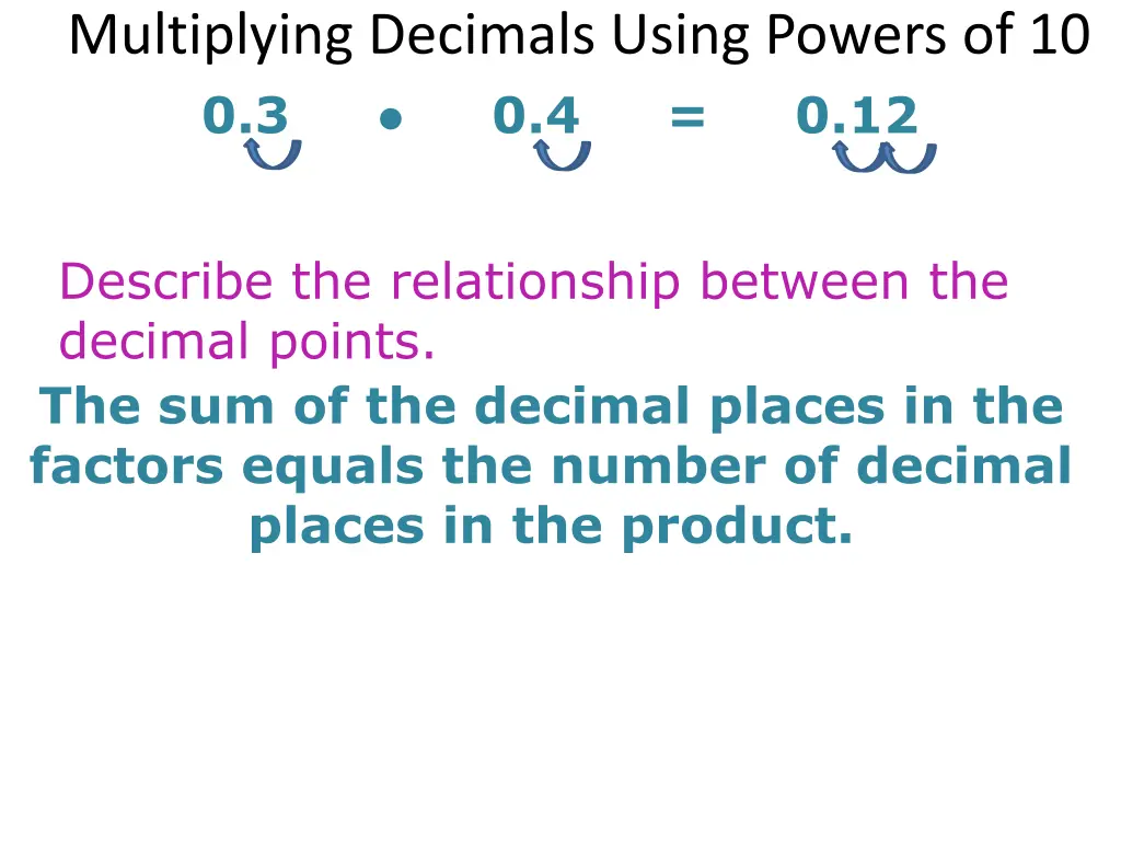 multiplying decimals using powers 4