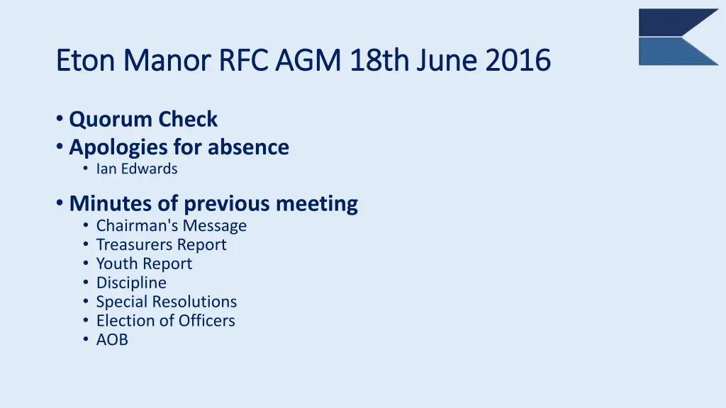 eton manor rfc agm 18th june 2016 eton manor