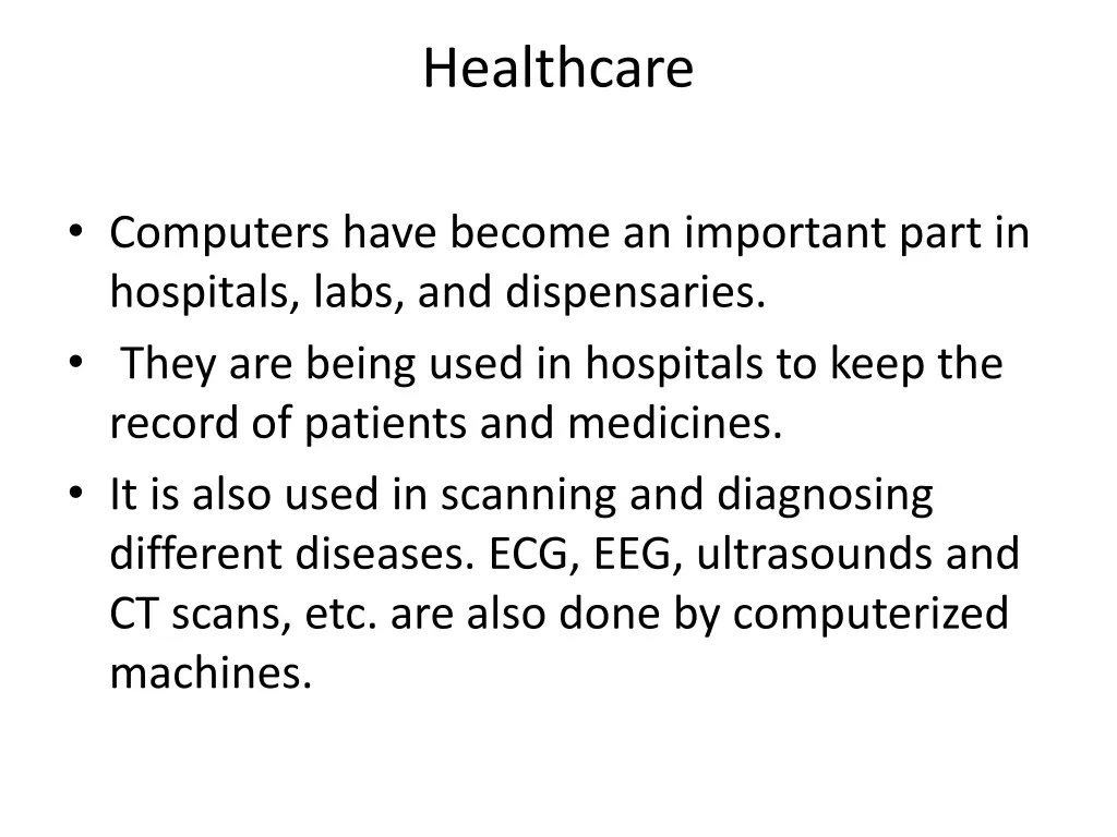 healthcare