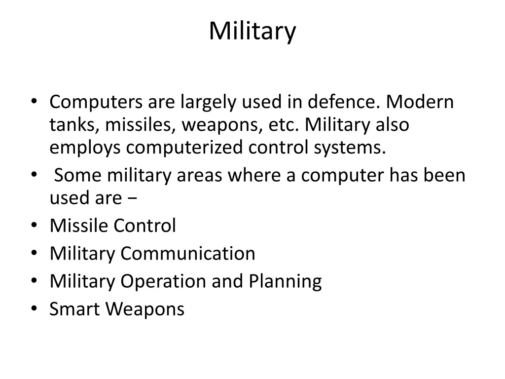 military
