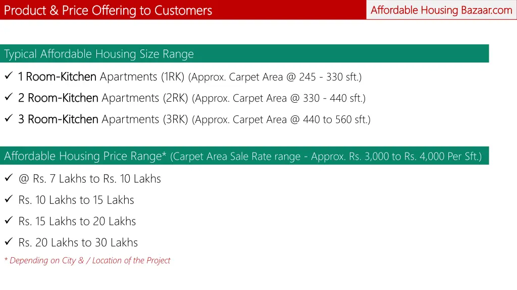 product price offering to customers product price