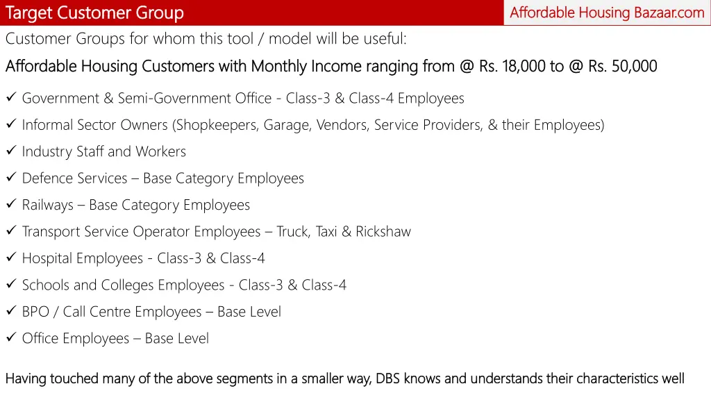 target customer group target customer group