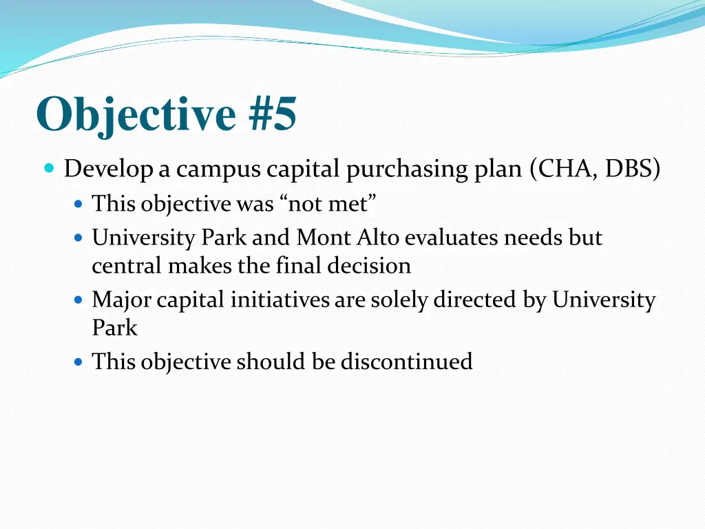 objective 5