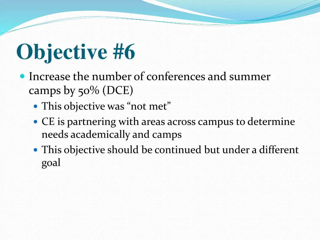 objective 6