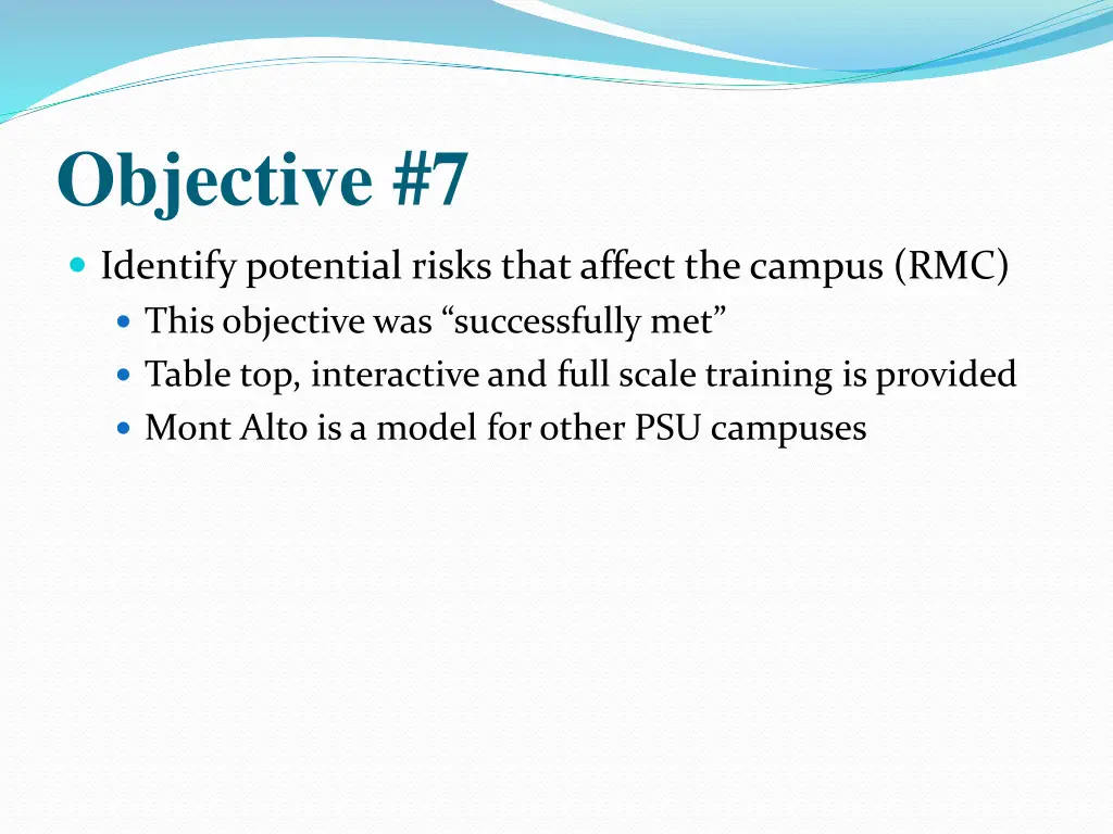 objective 7