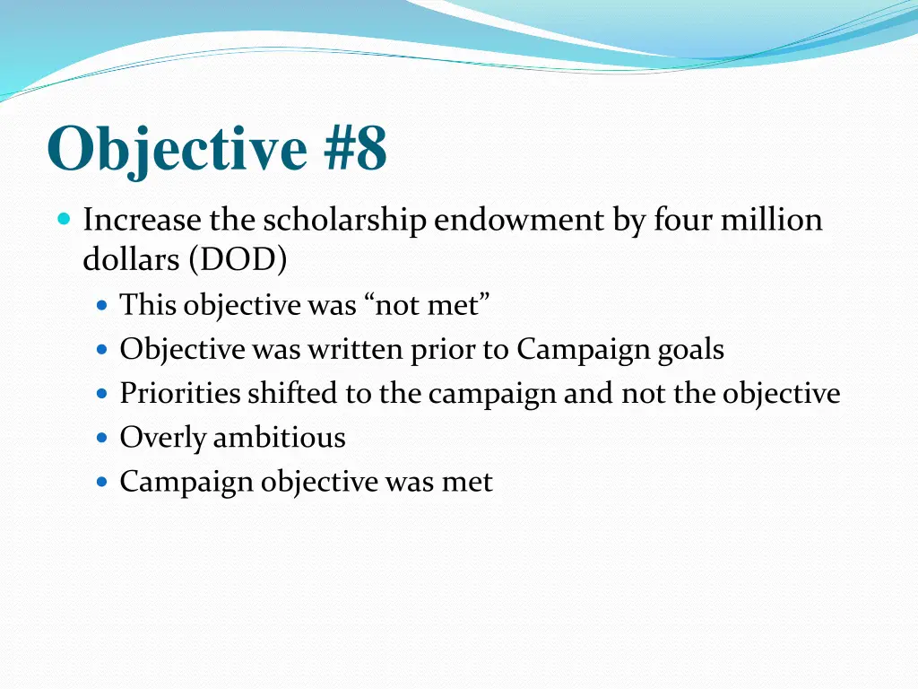 objective 8