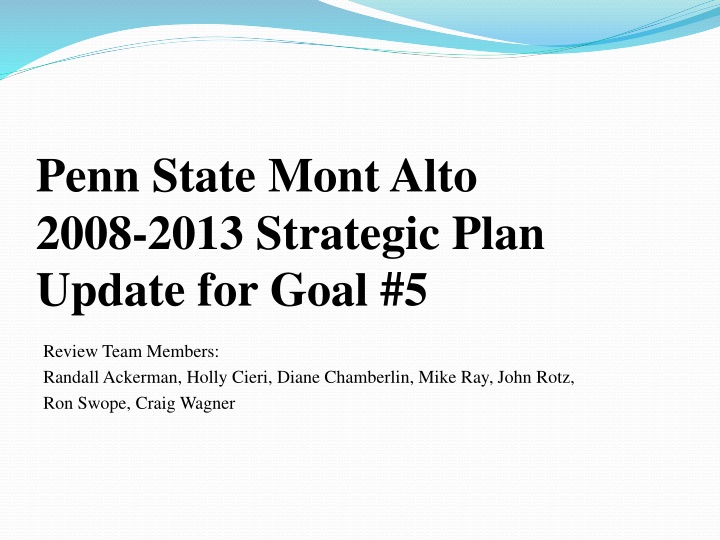 penn state mont alto 2008 2013 strategic plan