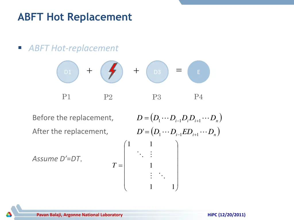 abft hot replacement
