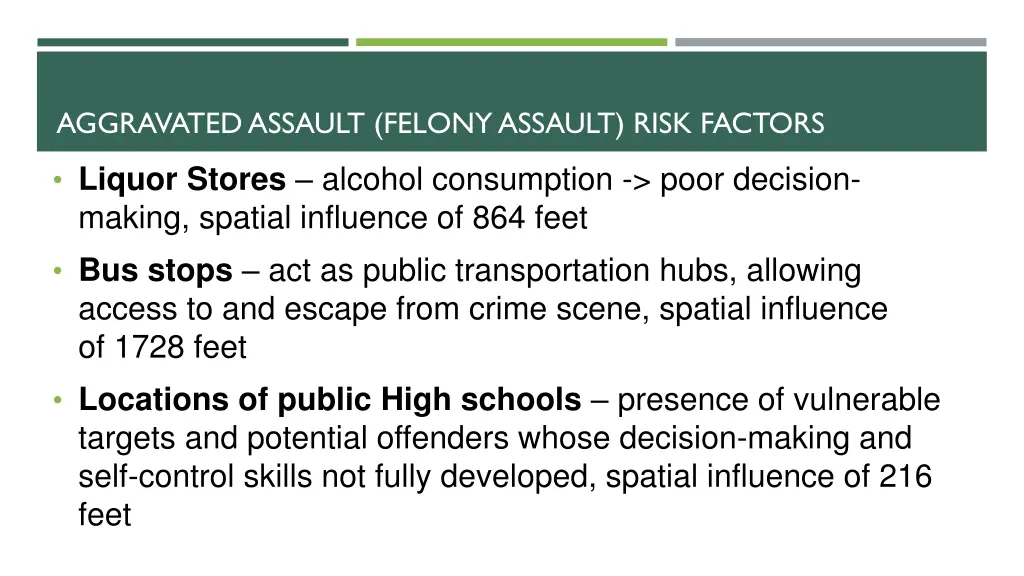 aggravated assault felony assault risk factors