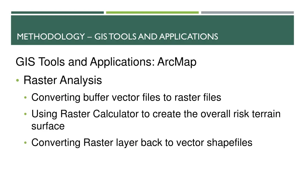 methodology gistools and applications 1